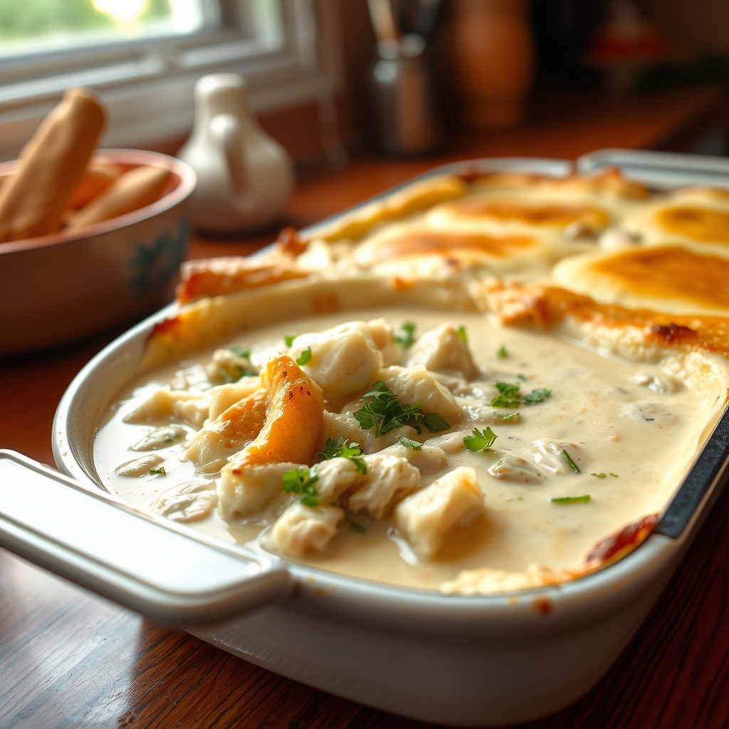 Creamy Chicken Pot Pie Soup (Easy One-Pot Recipe), finished result