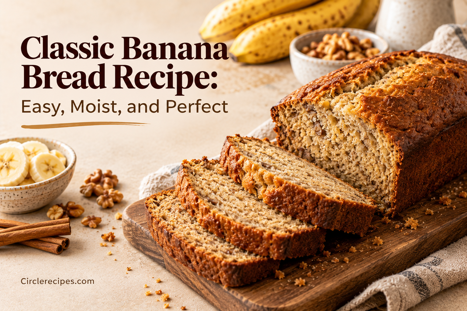 Classic Banana Bread Recipe: Easy, Moist, and Perfect recipe featured image