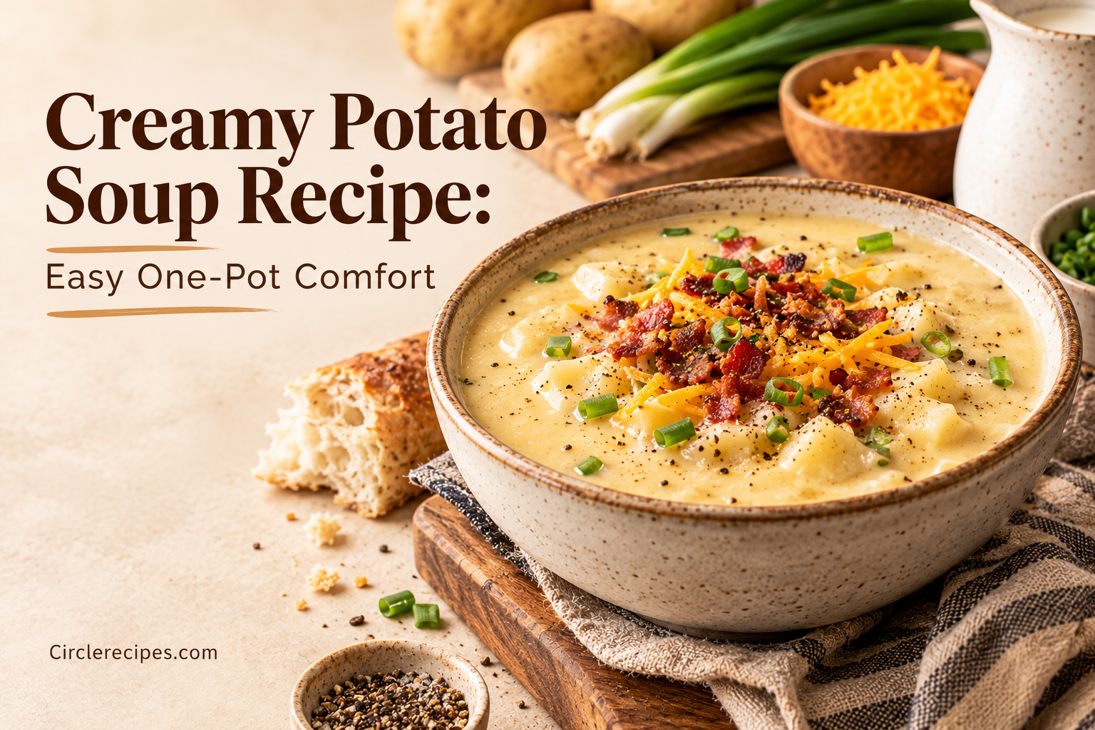 Creamy Potato Soup Recipe: Easy One-Pot Comfort recipe featured image