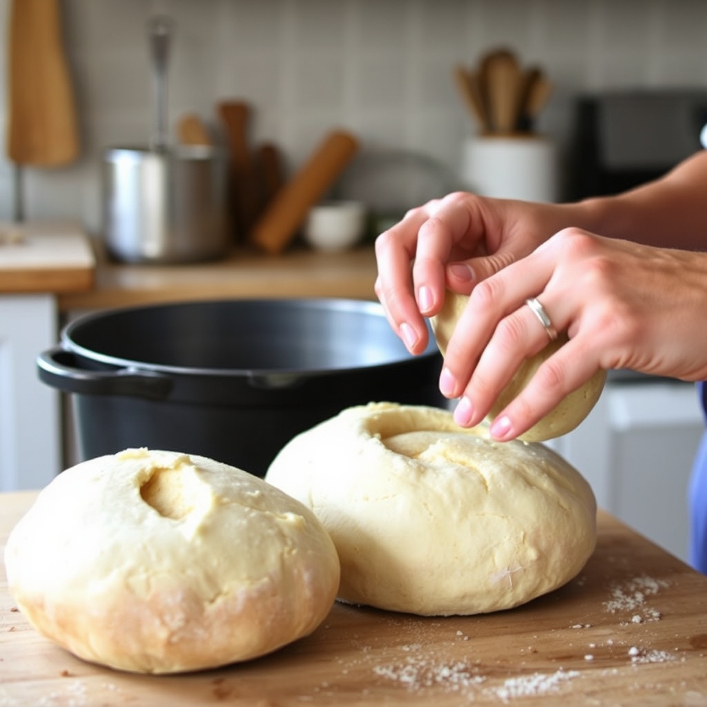 Dutch Oven Sourdough Bread: The Foolproof Beginner's Guide, preparation in progress