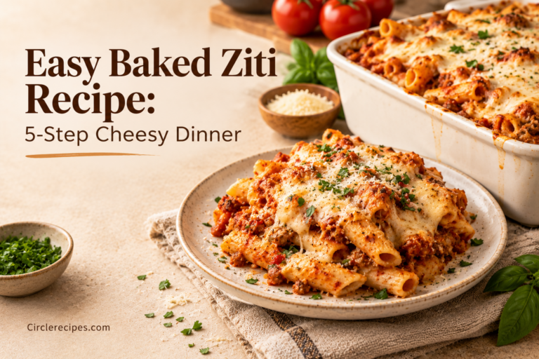 Easy Baked Ziti Recipe: Cheesy, Comforting, and Ready in 45 Minutes recipe featured image