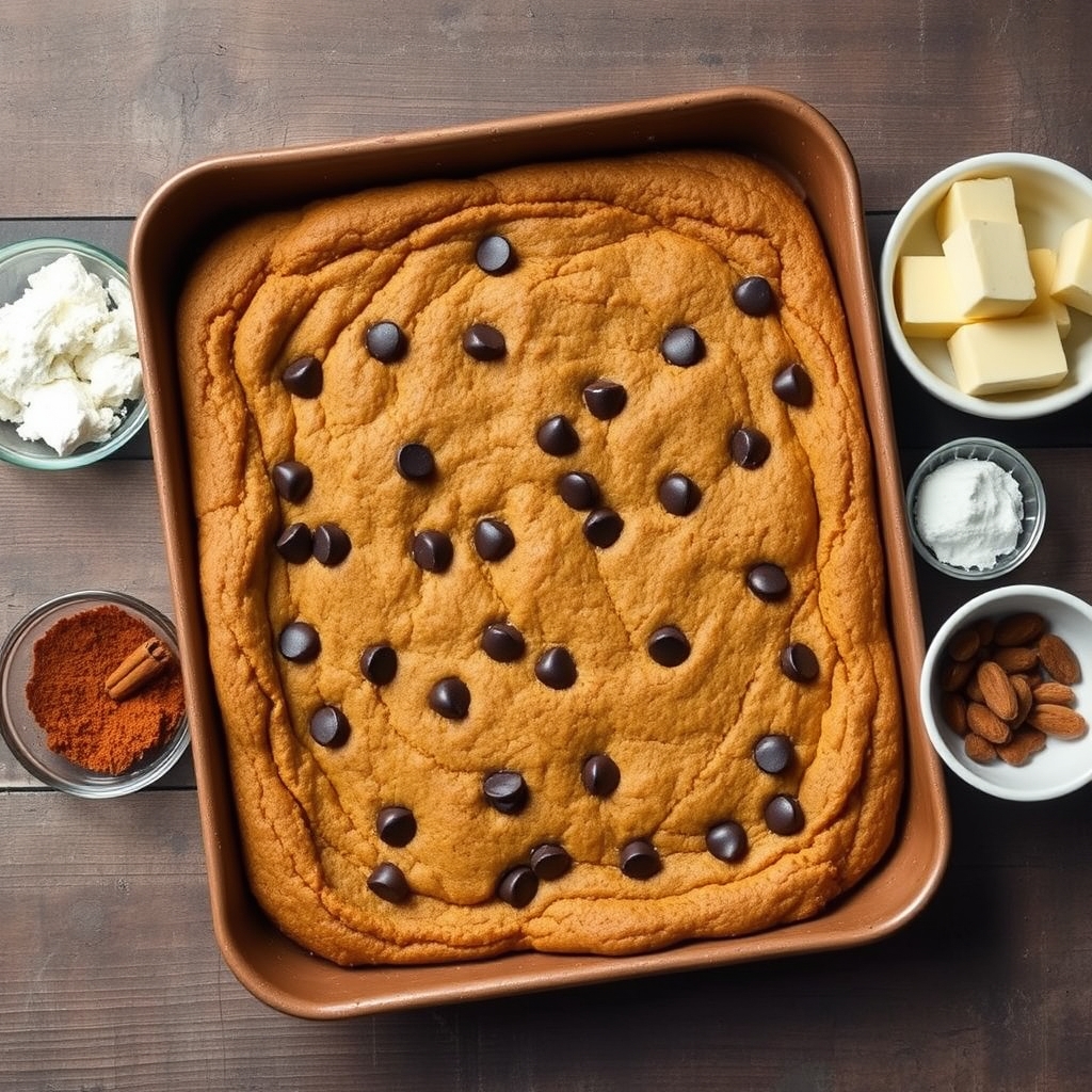 Gluten Free Pumpkin Chocolate Chip Cookies (Easy One-Bowl Recipe), ingredients and materials laid out