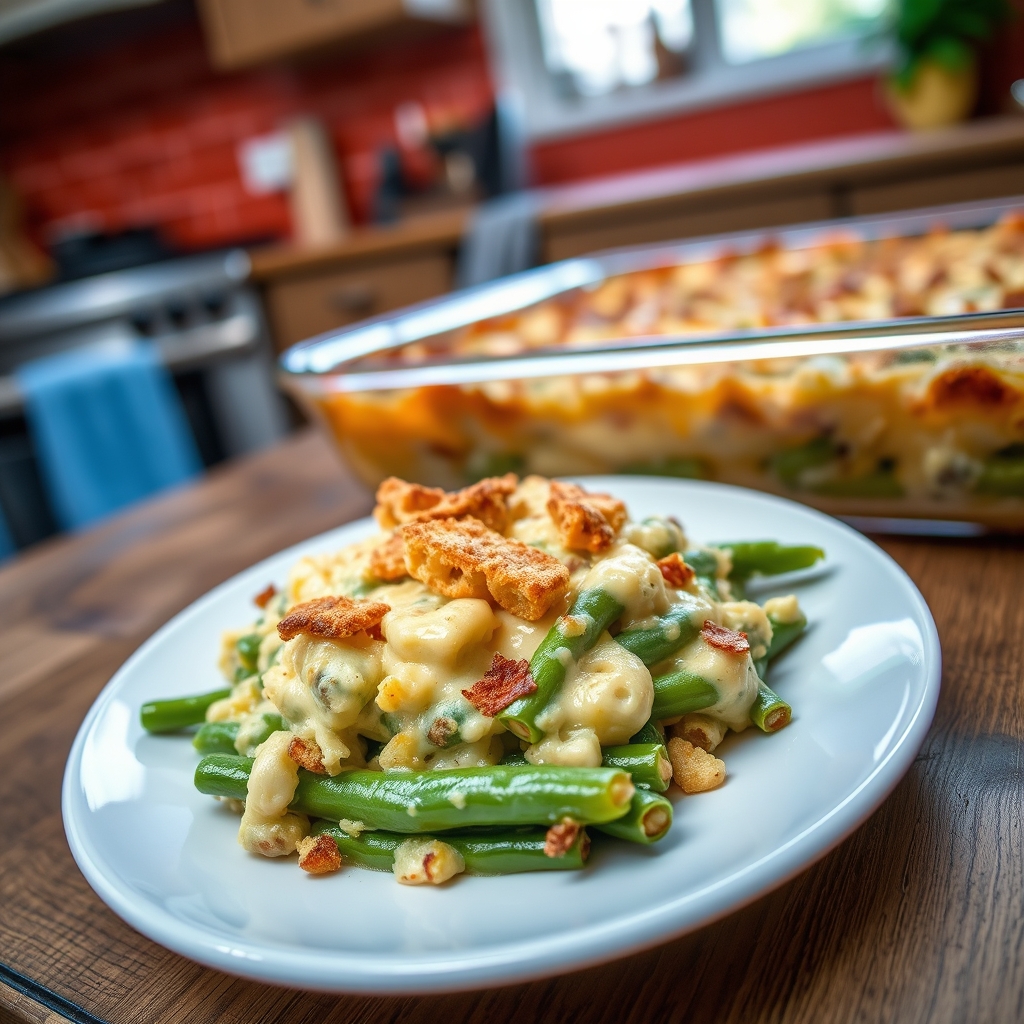 Green Bean Casserole Recipe: Creamy, Crunchy, and Easy, finished result