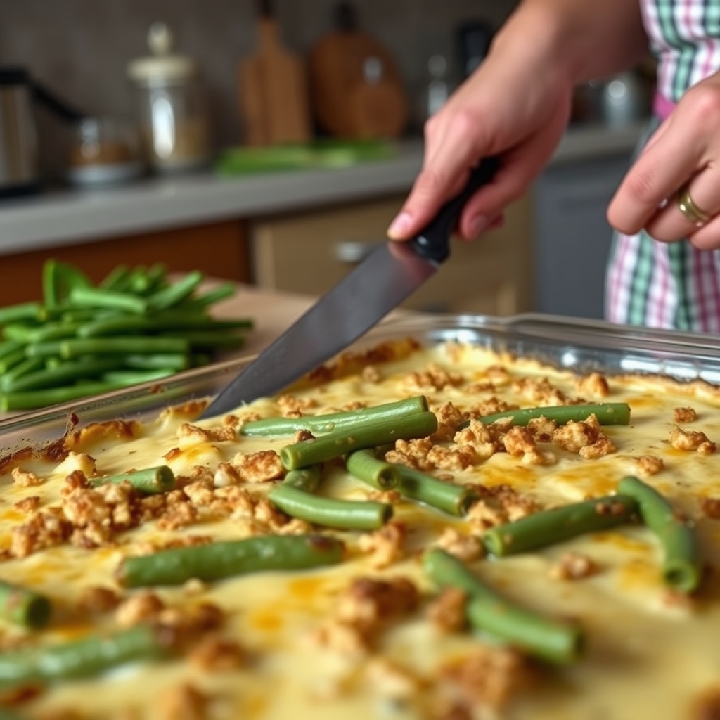 Green Bean Casserole Recipe: Creamy, Crunchy, and Easy, preparation in progress