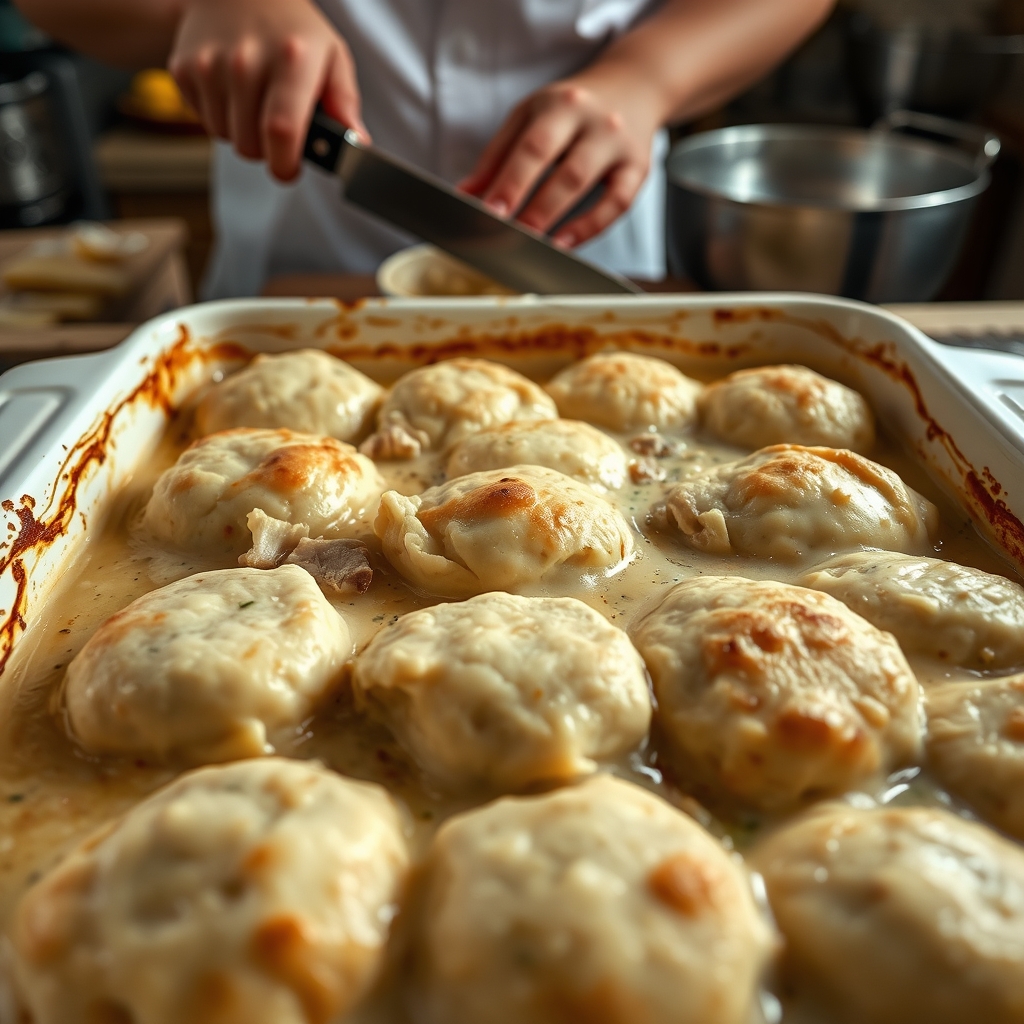Homemade Chicken and Dumplings: Easy One-Pot Comfort, preparation in progress