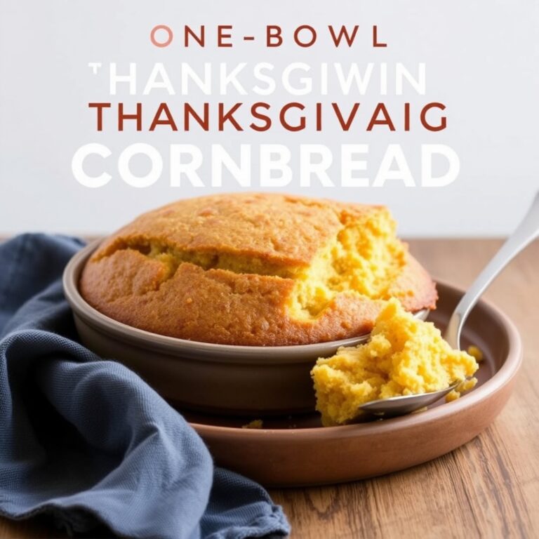 One-Bowl Thanksgiving Cornbread: Easy, Moist, and Delicious recipe featured image