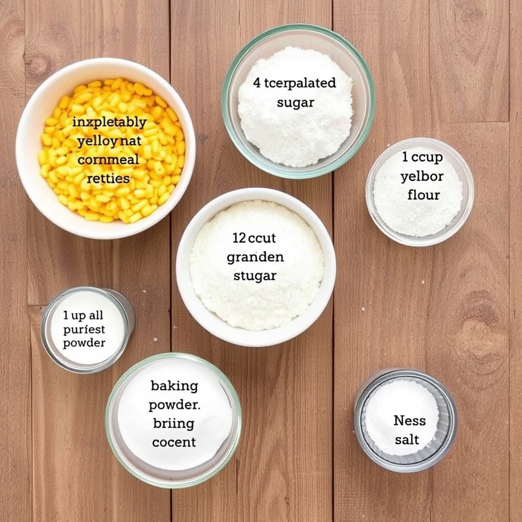 One-Bowl Thanksgiving Cornbread: Easy, Moist, and Delicious, ingredients and materials laid out